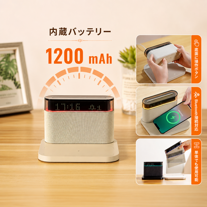 Tokonoma™ 6in1 Bluetoothデジタル目覚まし時計 📱