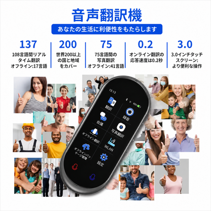 Tokonoma™ AI翻訳機 オフライン対応 音声・写真翻訳機 🌍📱