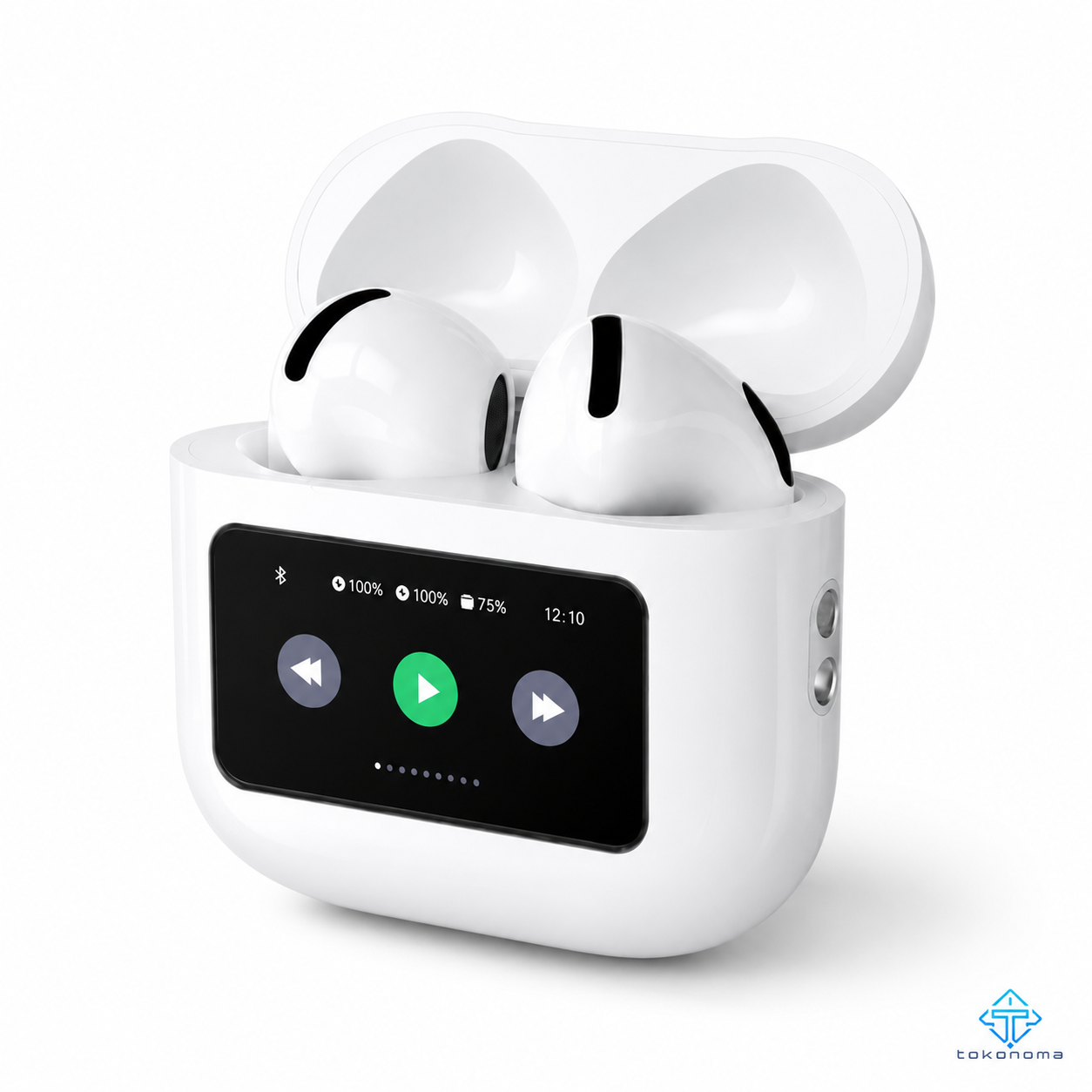 Tokonoma™ スマートディスプレイ搭載 ノイズキャンセリング完全ワイヤレスイヤホン
