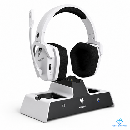 🎧🎮 Tokohoma™ ワイヤレスゲーミングヘッドセット 充電スタンド付き ✨